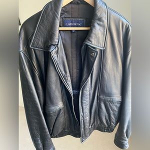 Mens Vintage London Fog leather jacket